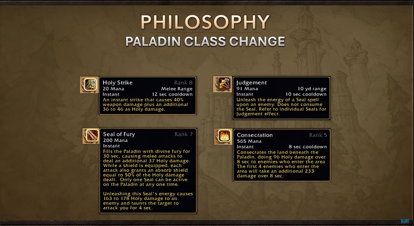 Azeroth Plus screenshot illustrating a Paladin class update