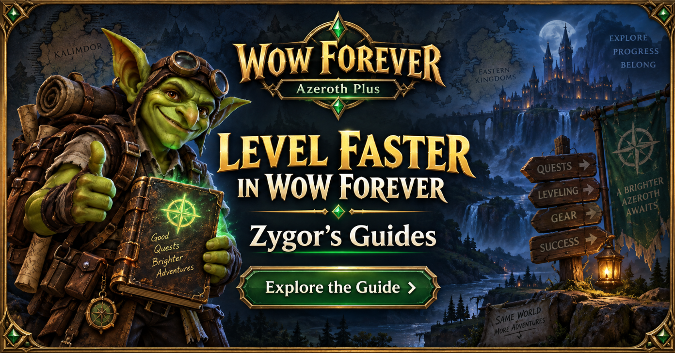 Level faster in WoW Forever with Zygor's Guides